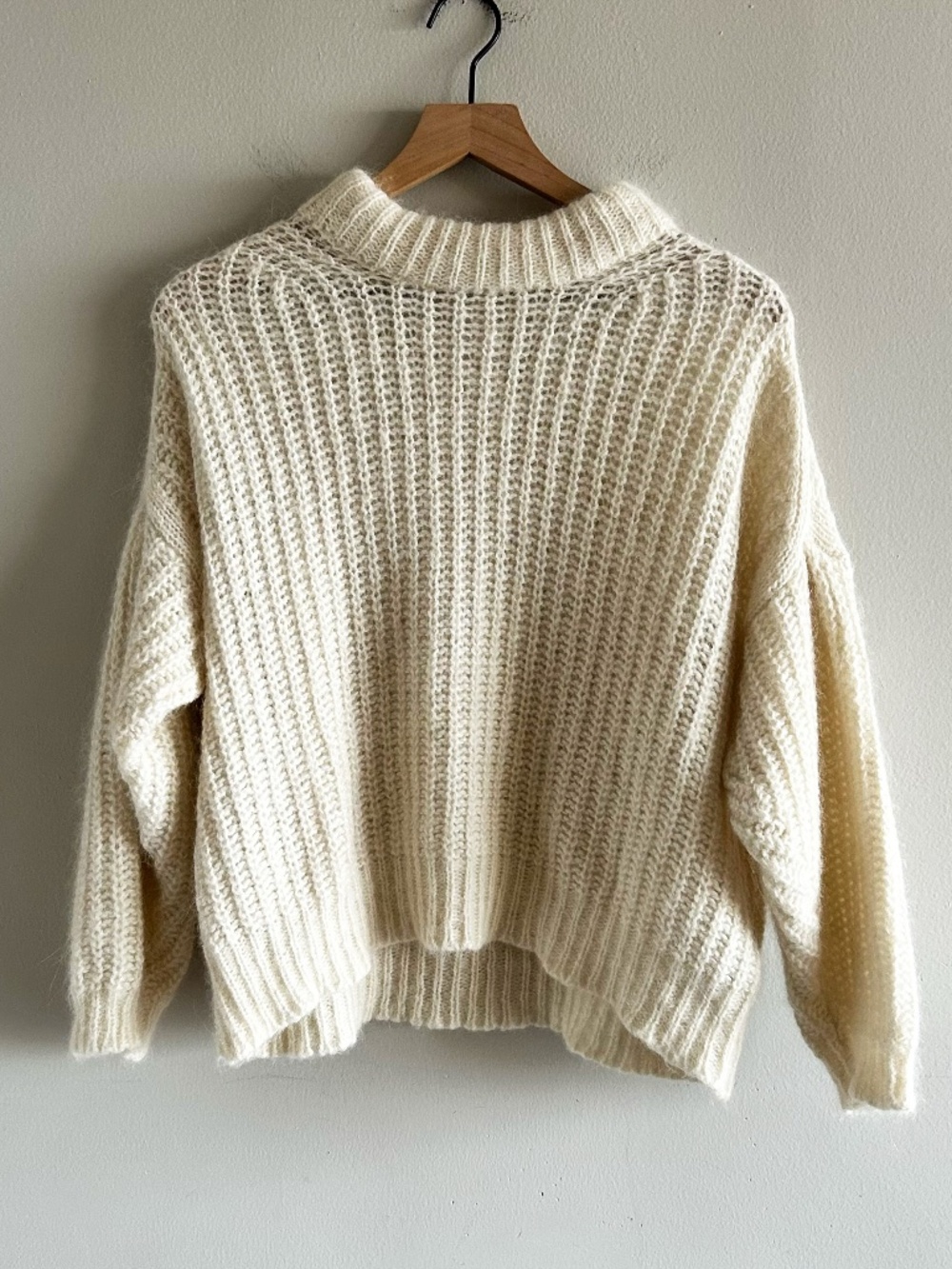 ba&sh Emma Sweater in Ecru, Size Small - Picture 5 of 15